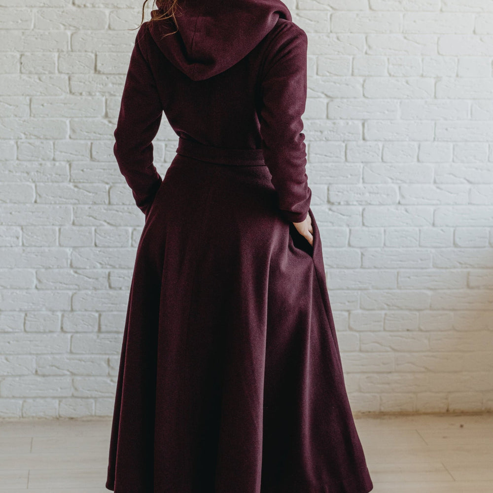 
                      
                        Merino Wool Flared Coat, VisibleArtShop
                      
                    