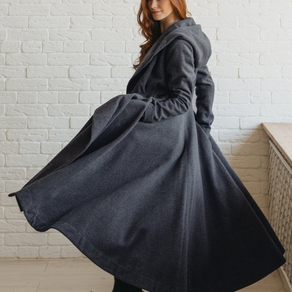 princess dress coat Wool Princess Coat, Dress Coat, 1950s Vintage Inspired Swing Coat, Long Wool Coat Women, Winter Coat Women, Fit and Flare Coat 1640