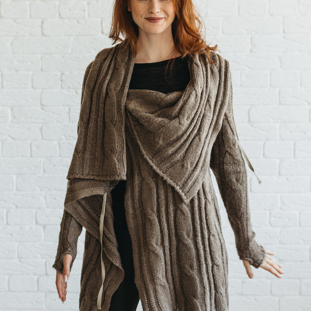 
                      
                        Asymmetrical Knit Cardigan-VisibleArtAhop
                      
                    