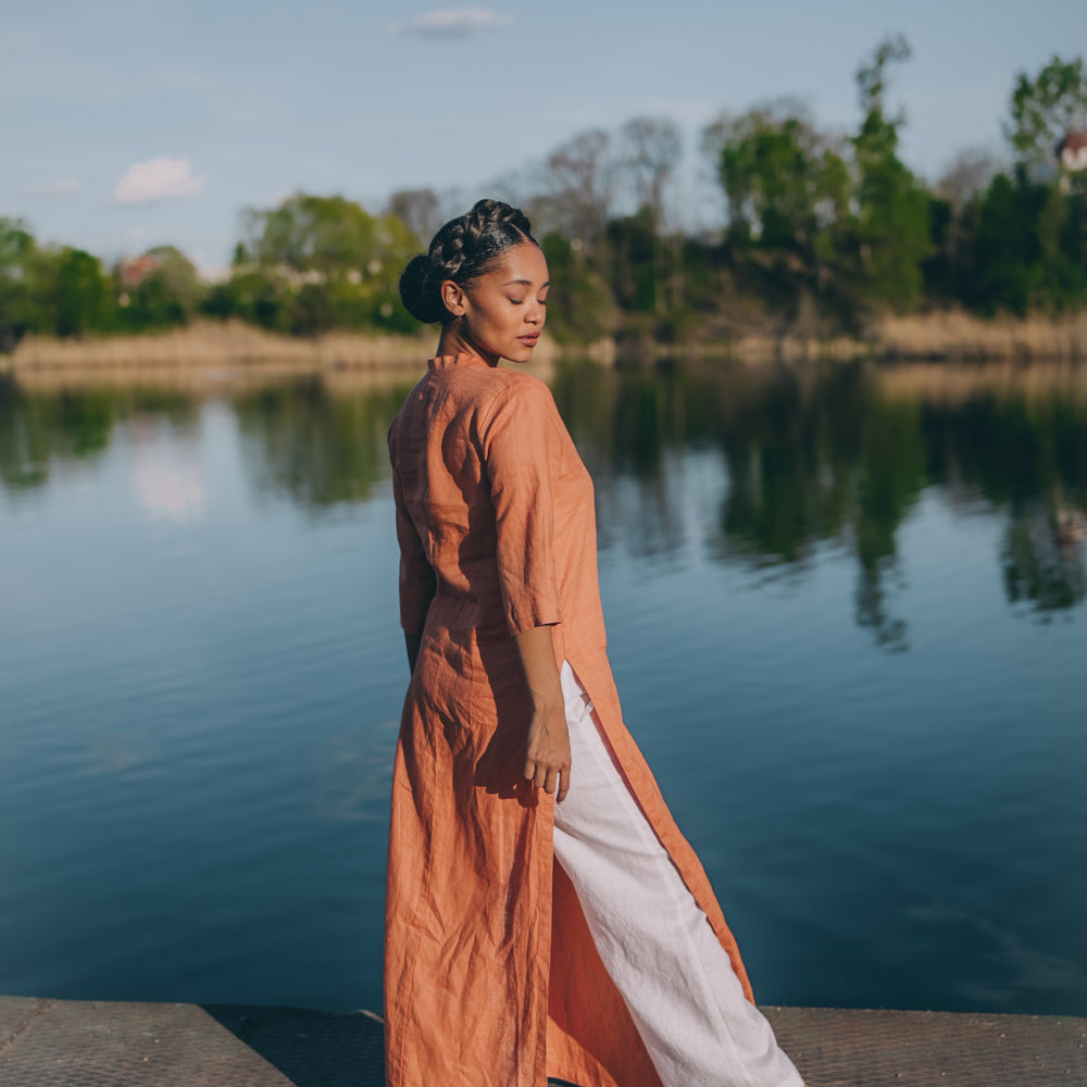 
                      
                        Maxi Linen Tunic Shirt
                      
                    