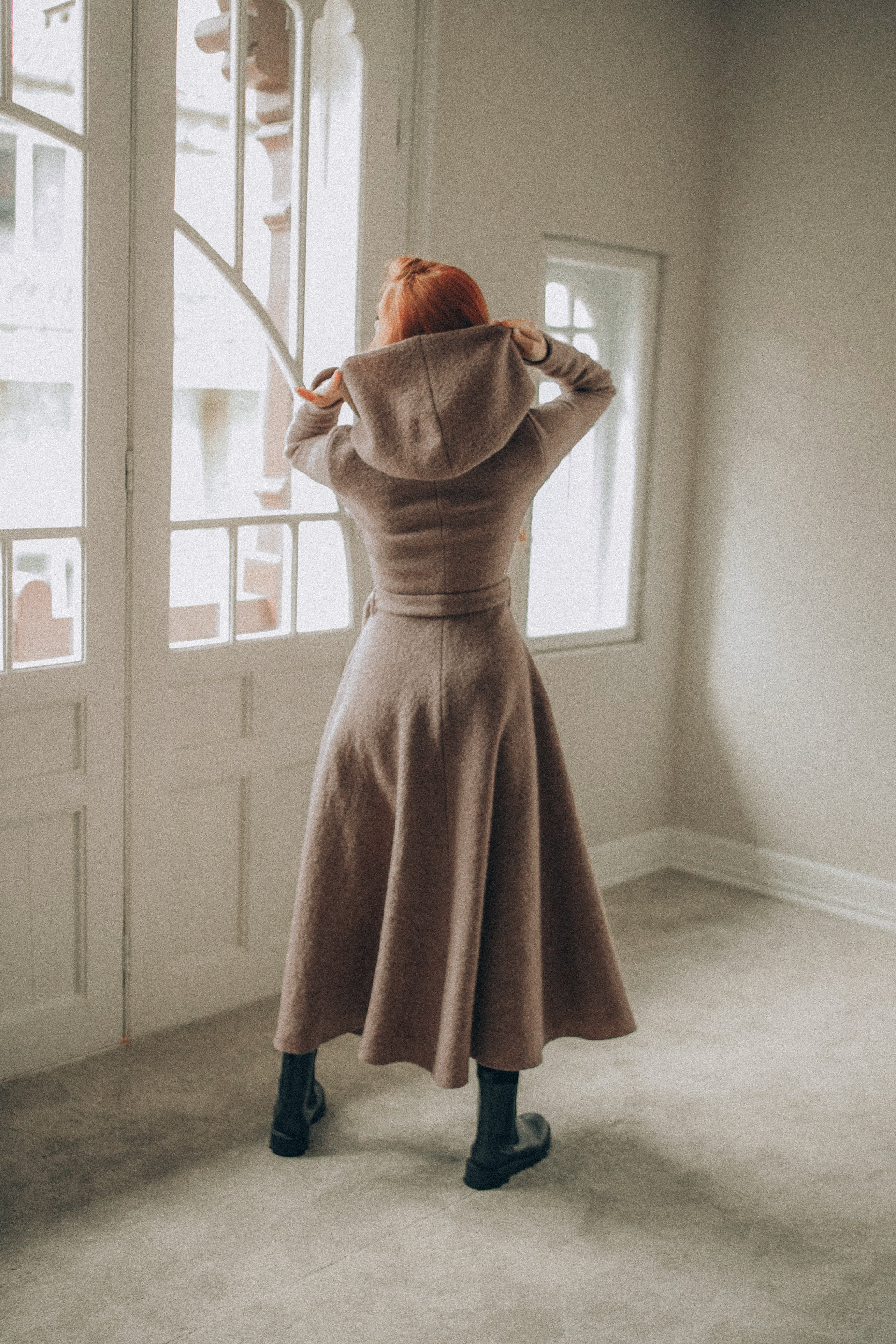 Maxi Wool Hooded Cardigan - Elegant & Cozy Winter Coat | YourBrand
