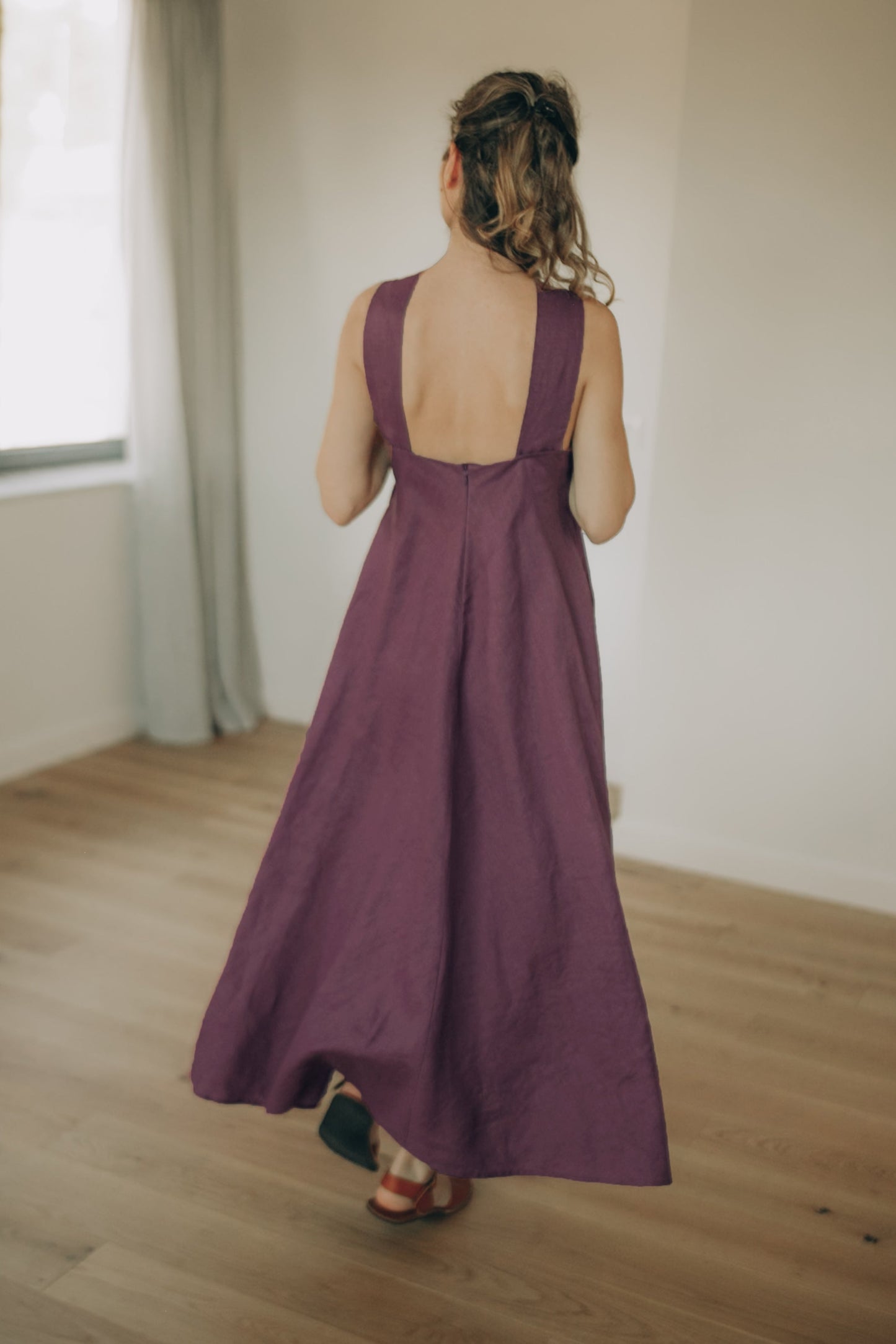 Linen Midi Dress