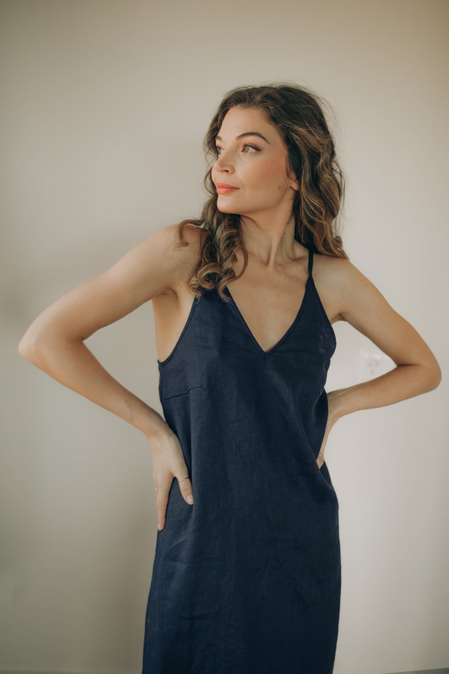 Linen Slip Dress