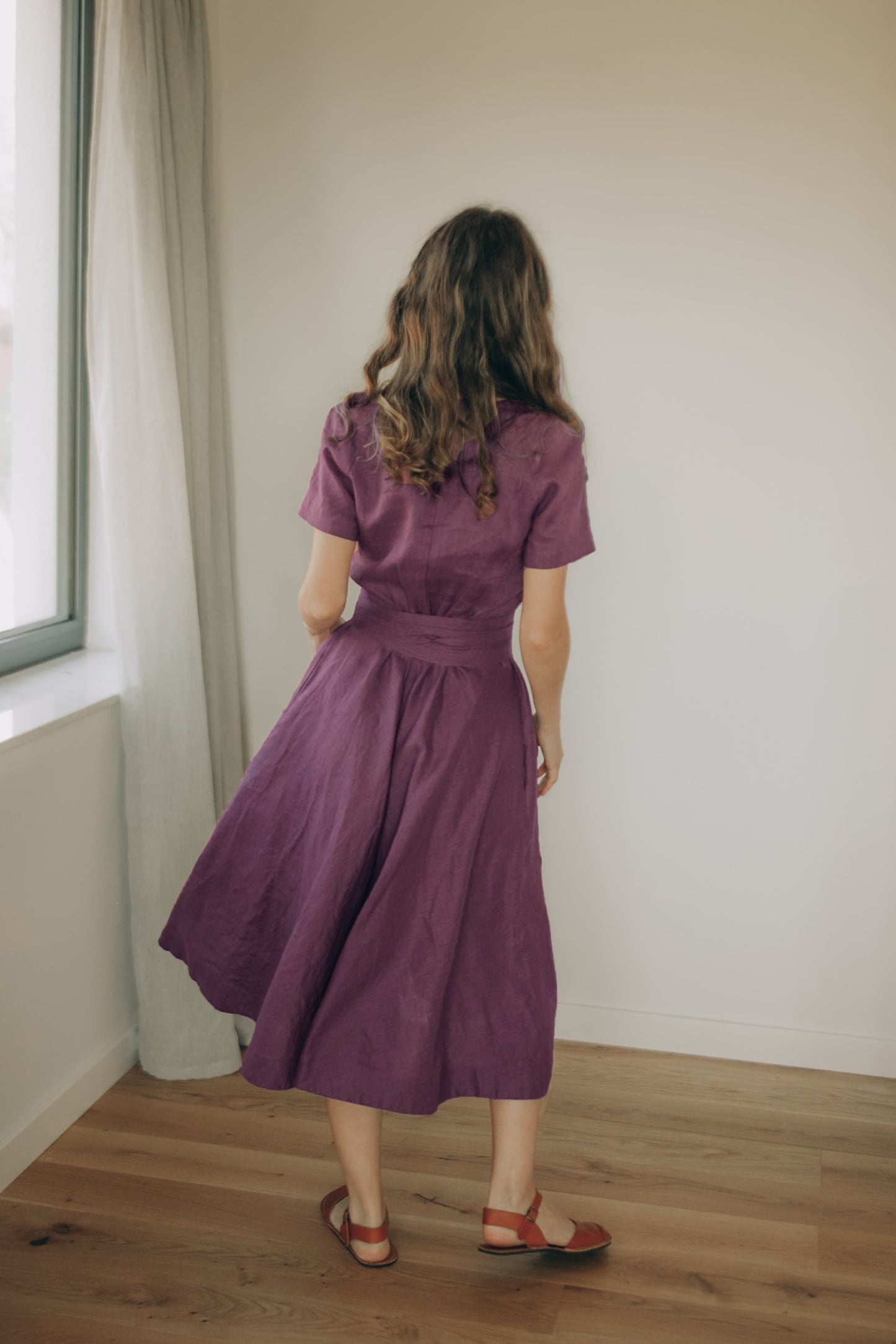purple midi summer dress LAVENDER MIDI DRESS | CULT MIA