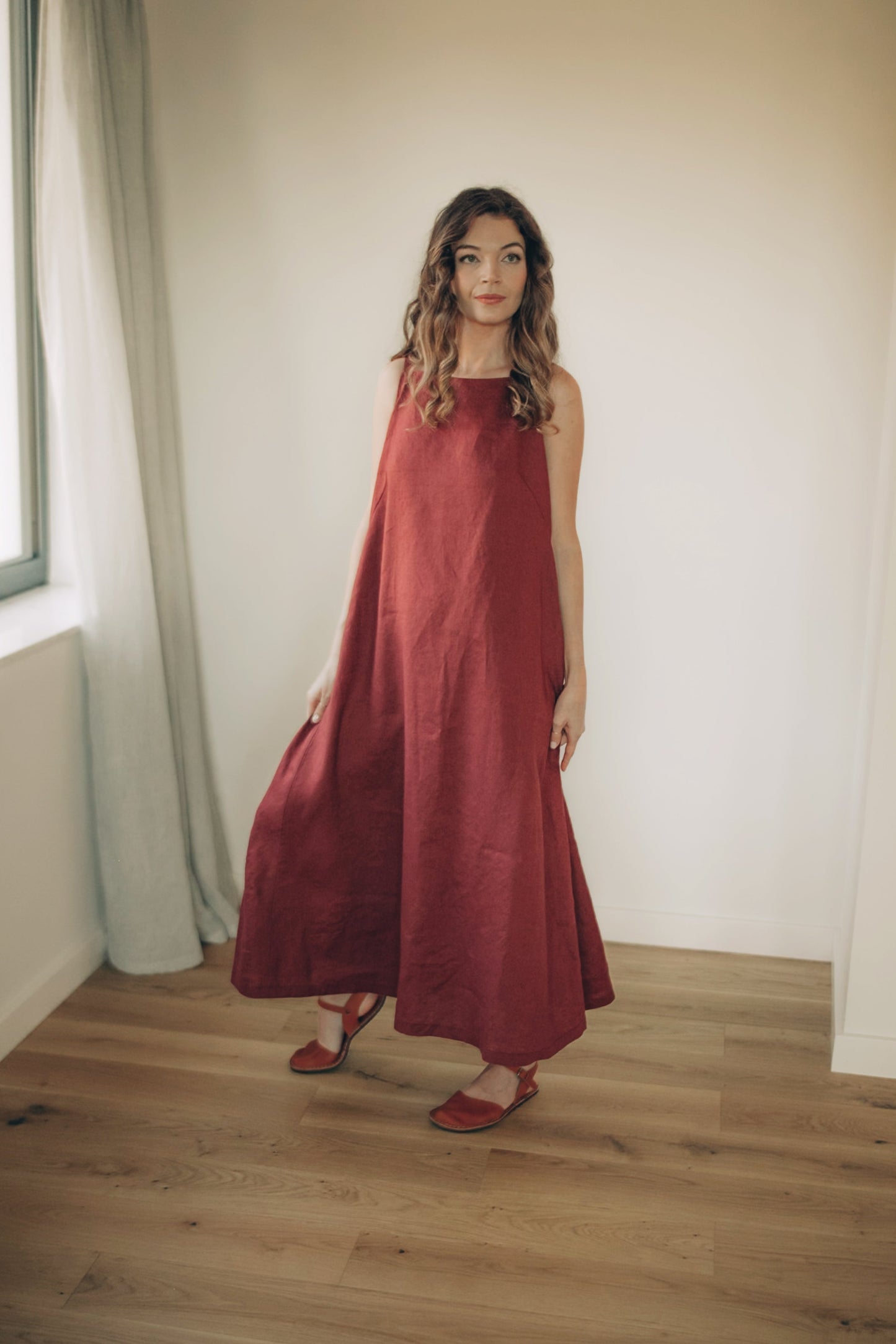 a line minimalist dress Minimalist Satin A Line Short Sleeve Wedding Dress with Belt