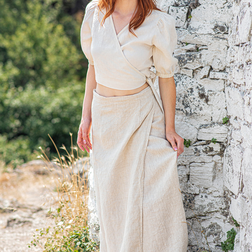 
                      
                        Linen Wrap Skirt, VisibleArtShop
                      
                    