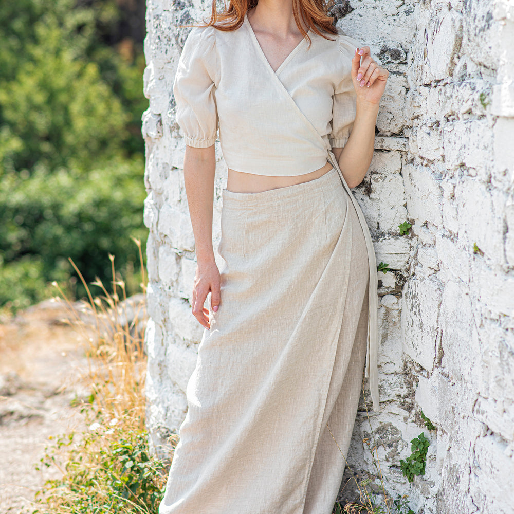 
                      
                        Linen Wrap Skirt, VisibleArtShop
                      
                    