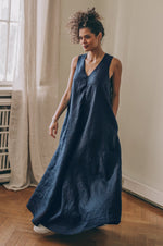 Summer Linen Jumpsuit Dress - VisibleArtShop