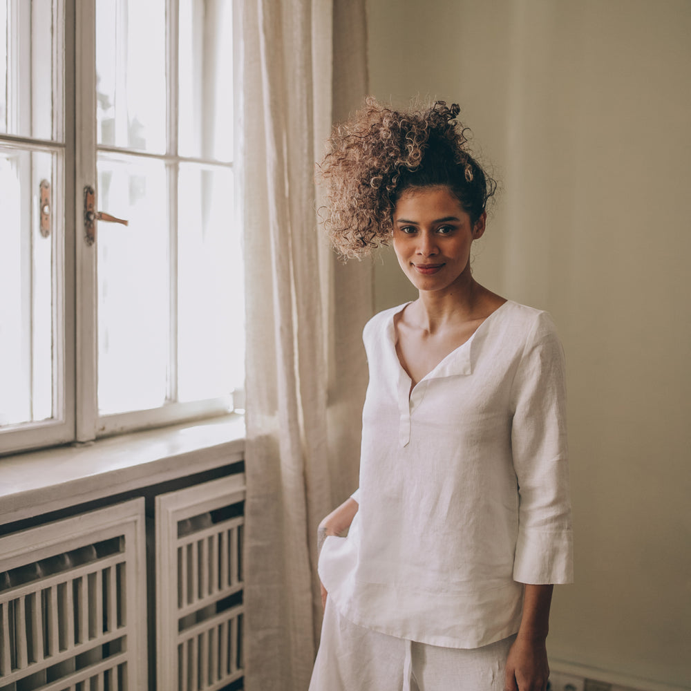 
                      
                        Asymmetric Tunic Shirt with Long Back, VisibleArtShop
                      
                    