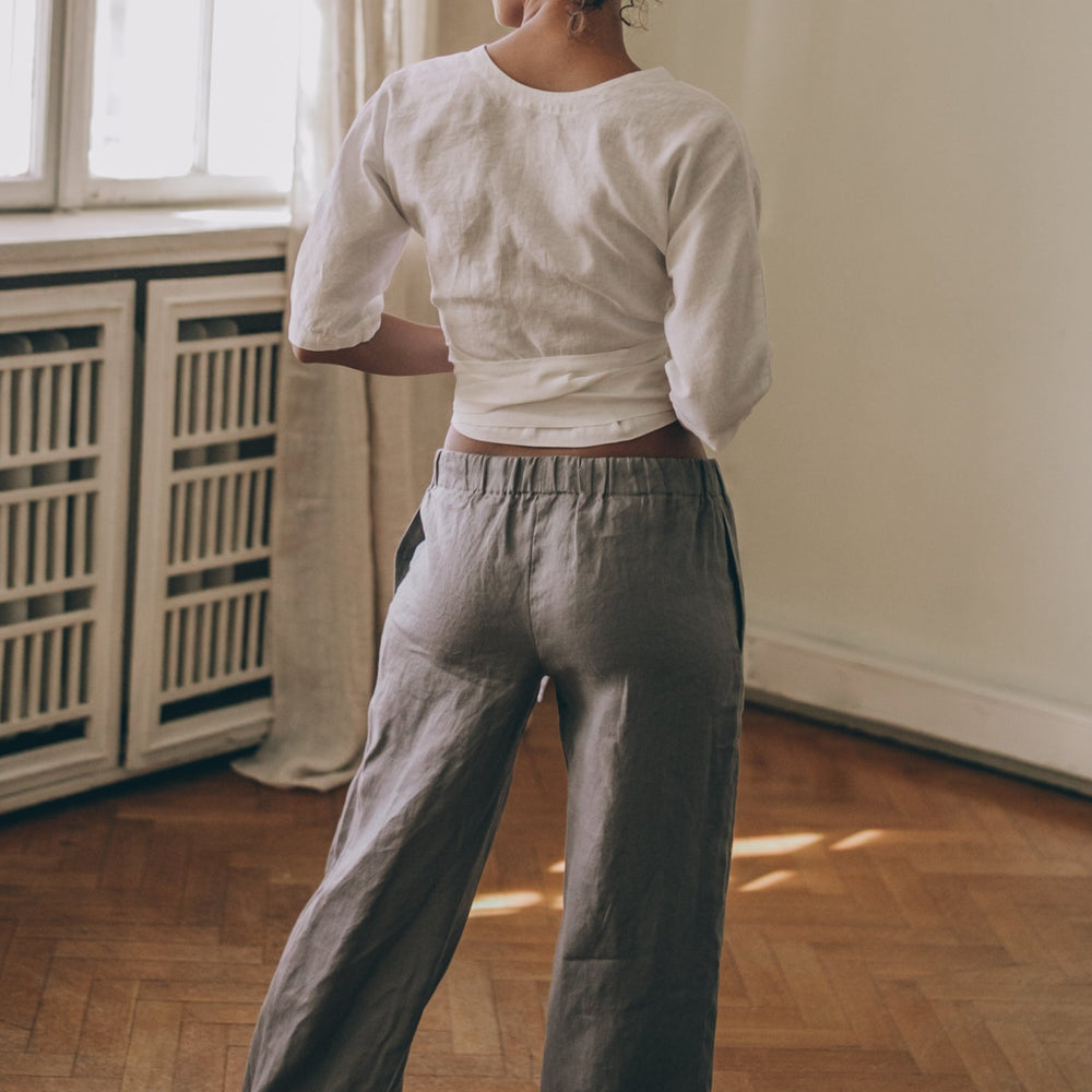 
                      
                        Classic Linen Drawstring Pants - VisibleArtShop
                      
                    