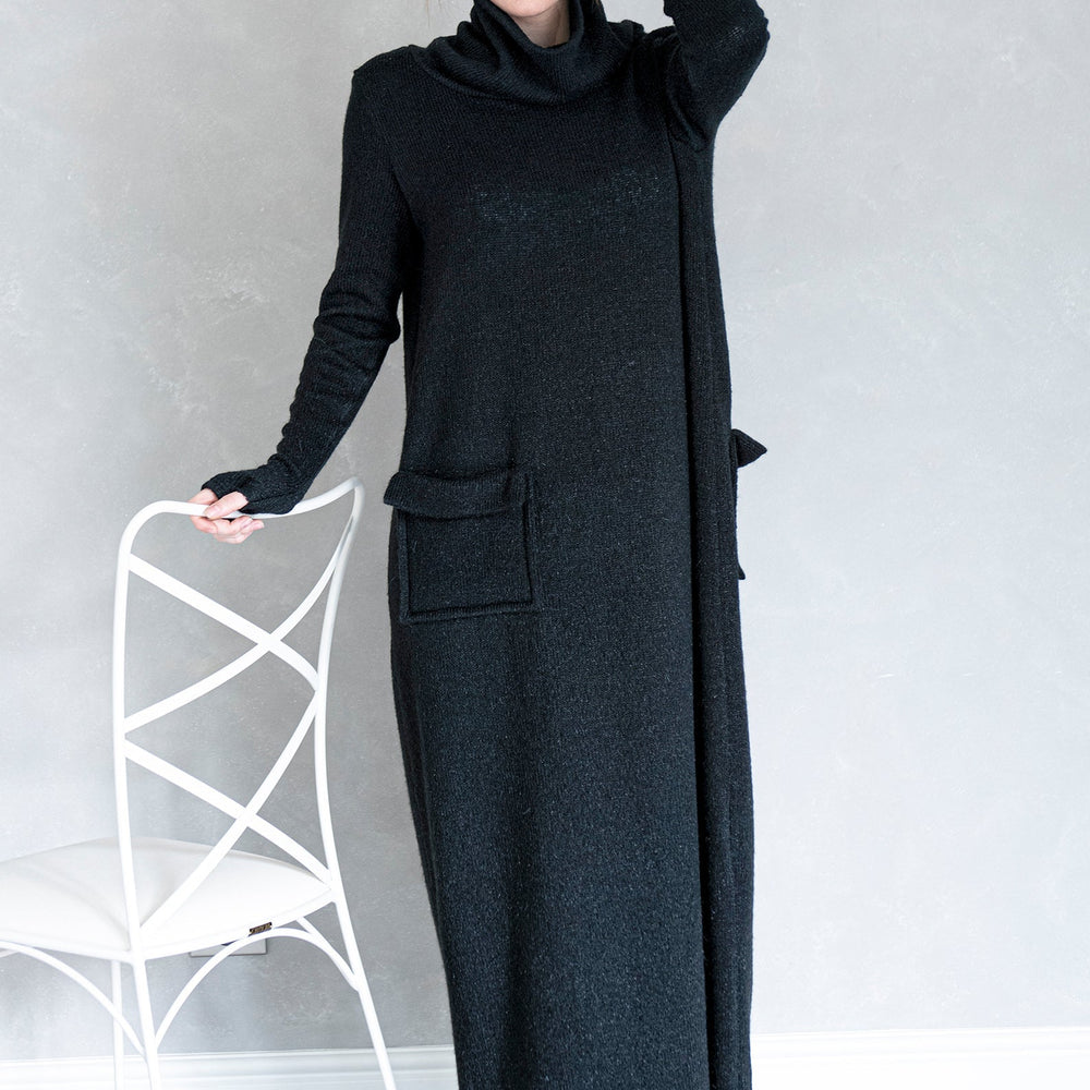 Maxi Sweater Dress with Pockets - Comfortable & Stylish Knit Dress VisibleArtShop Maxi Sweater Dress with Pockets - Comfortable & Stylish Knit Dress VisibleArtShop