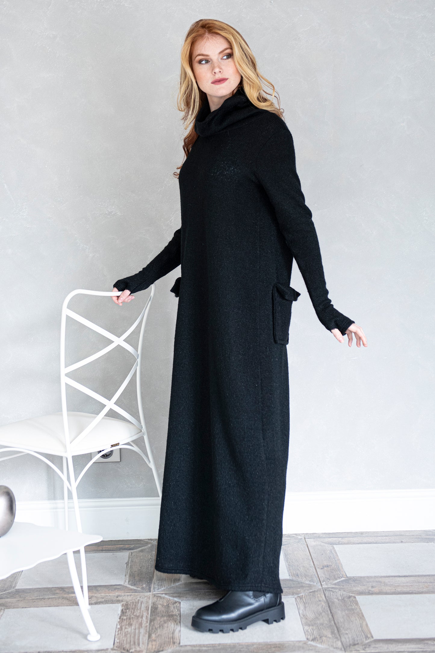 Maxi Sweater Dress with Pockets, Winter Maxi Dress, Long Turtleneck Dress, Knitted Maxi Dress for Women, Plus Size Maxi Dress, L / Black Maxi Sweater Dress with Pockets, Winter Maxi Dress, Long Turtleneck Dress, Knitted Maxi Dress for Women, Plus Size Maxi Dress, L / Black