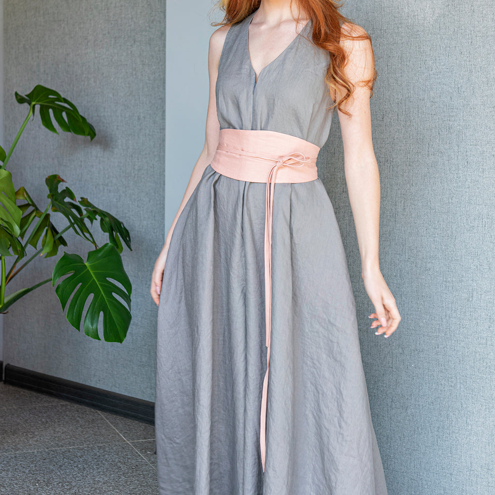 Linen Sash Belt, VisibleArtShop