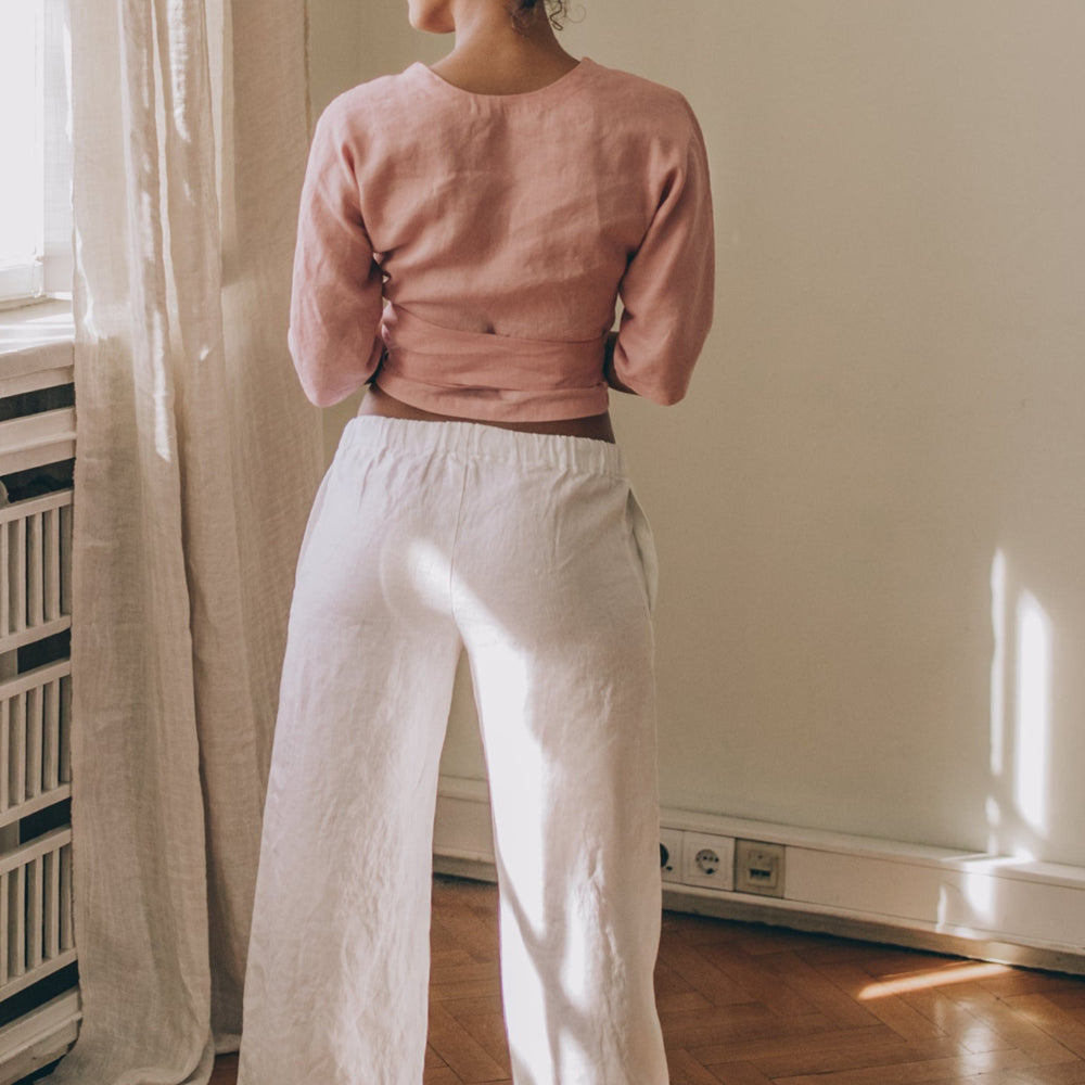 
                      
                        Classic Linen Drawstring Pants, VisibleArtShop
                      
                    