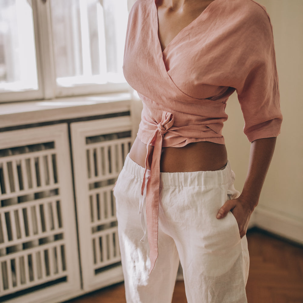 
                      
                        Classic Linen Drawstring Pants, VisibleArtShop
                      
                    