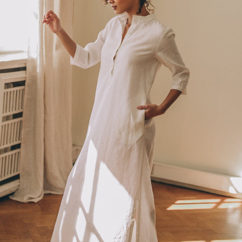 
                      
                        Linen Kaftan Dress, VisibleArtShop
                      
                    