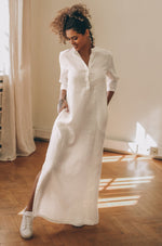 Linen Kaftan Dress - VisibleArtShop