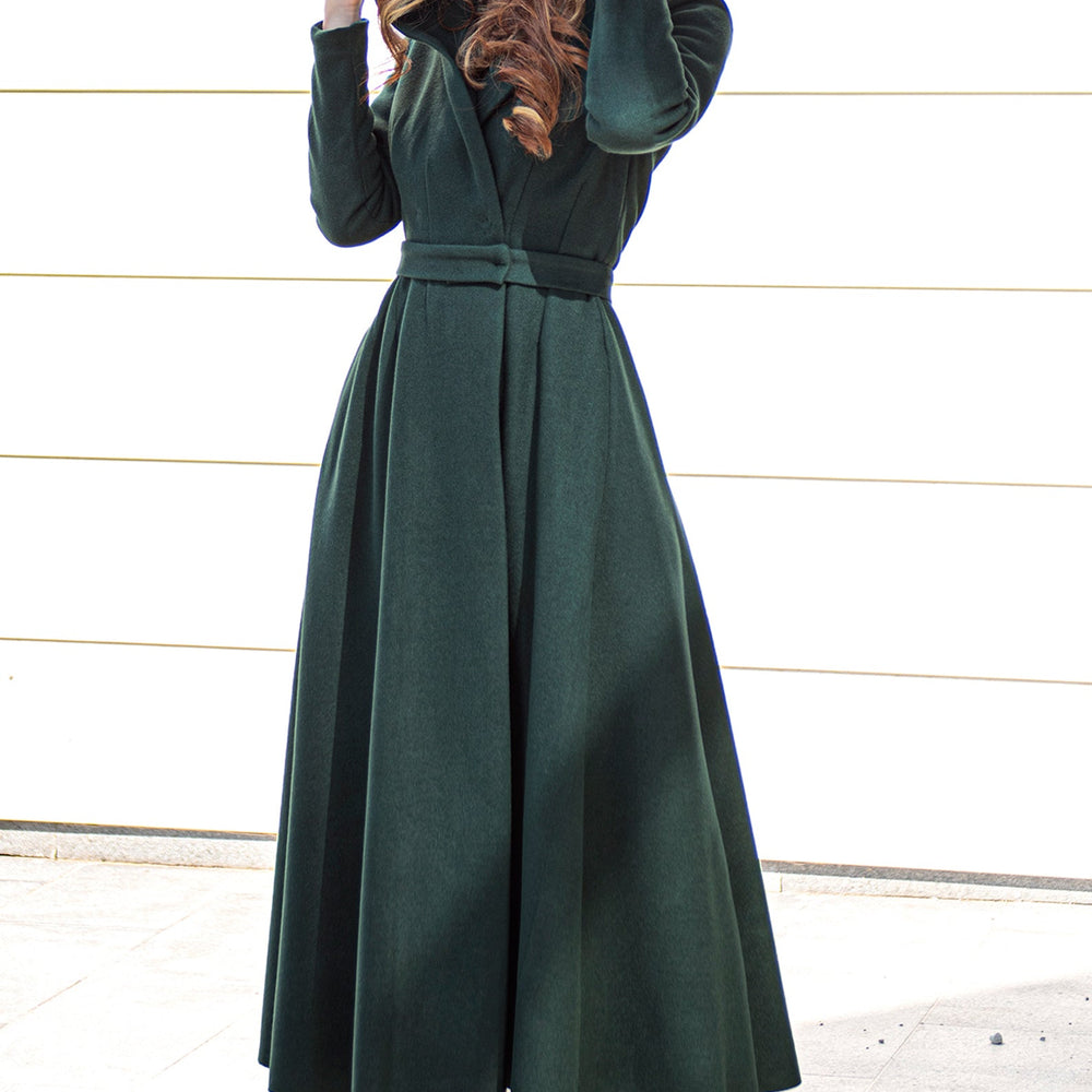 
                      
                        Merino Wool Flared Coat, VisibleArtShop
                      
                    