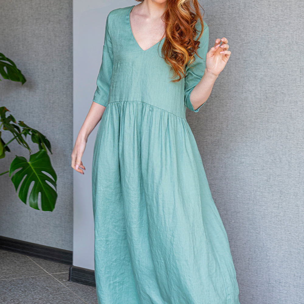 
                      
                        Effortless Linen Maxi Dress, VisibleArtShop
                      
                    