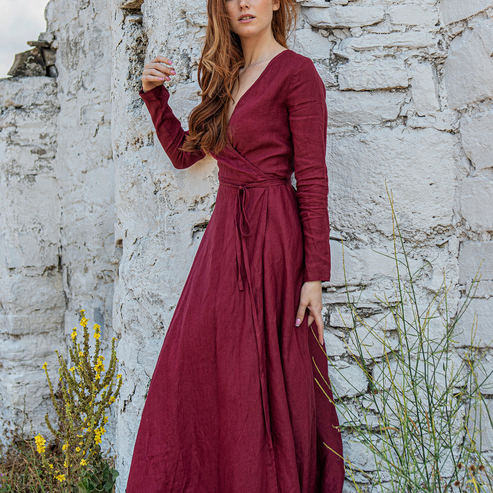 
                      
                        Linen Maxi Dress with Tie Waist, VisibleArtShop
                      
                    