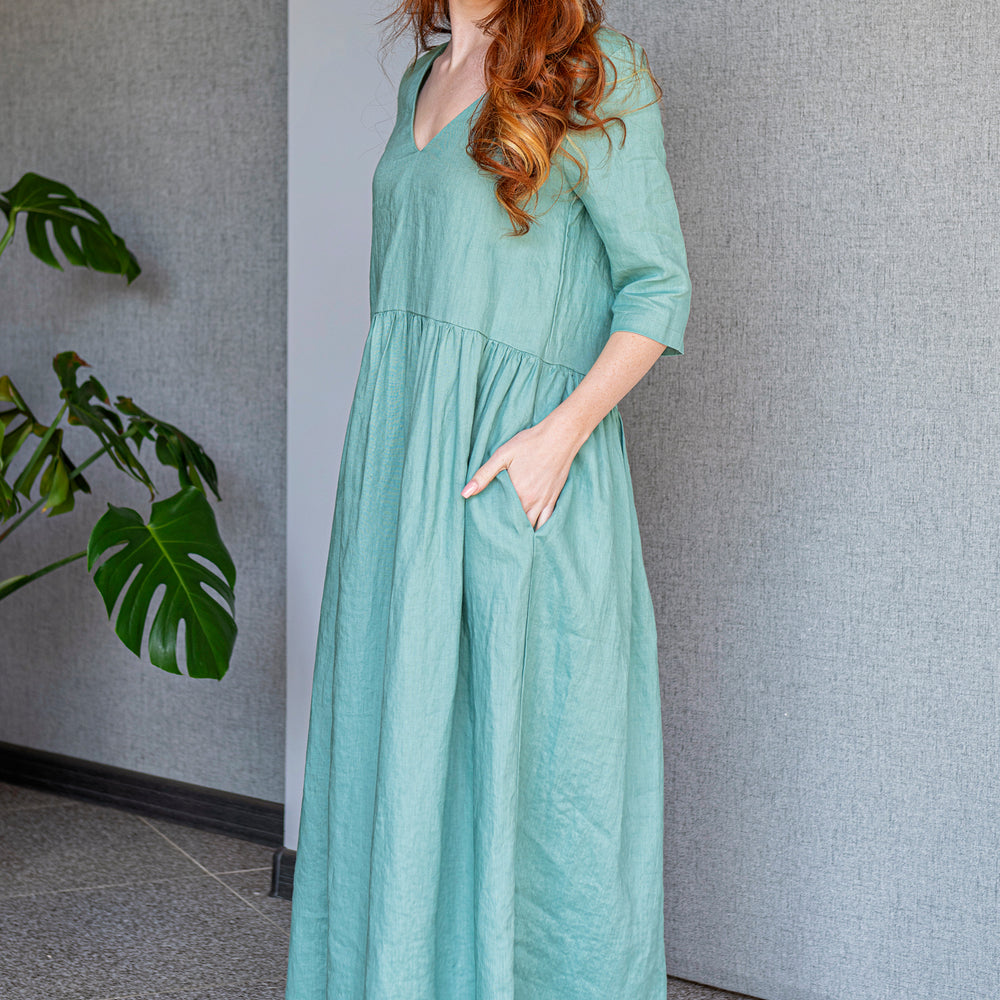 
                      
                        Effortless Linen Maxi Dress, VisibleArtShop
                      
                    