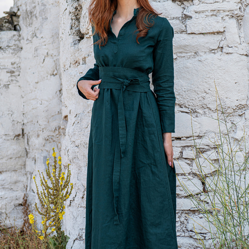 
                      
                        Maxi Linen Shirt Dress, VisibleArtShop
                      
                    