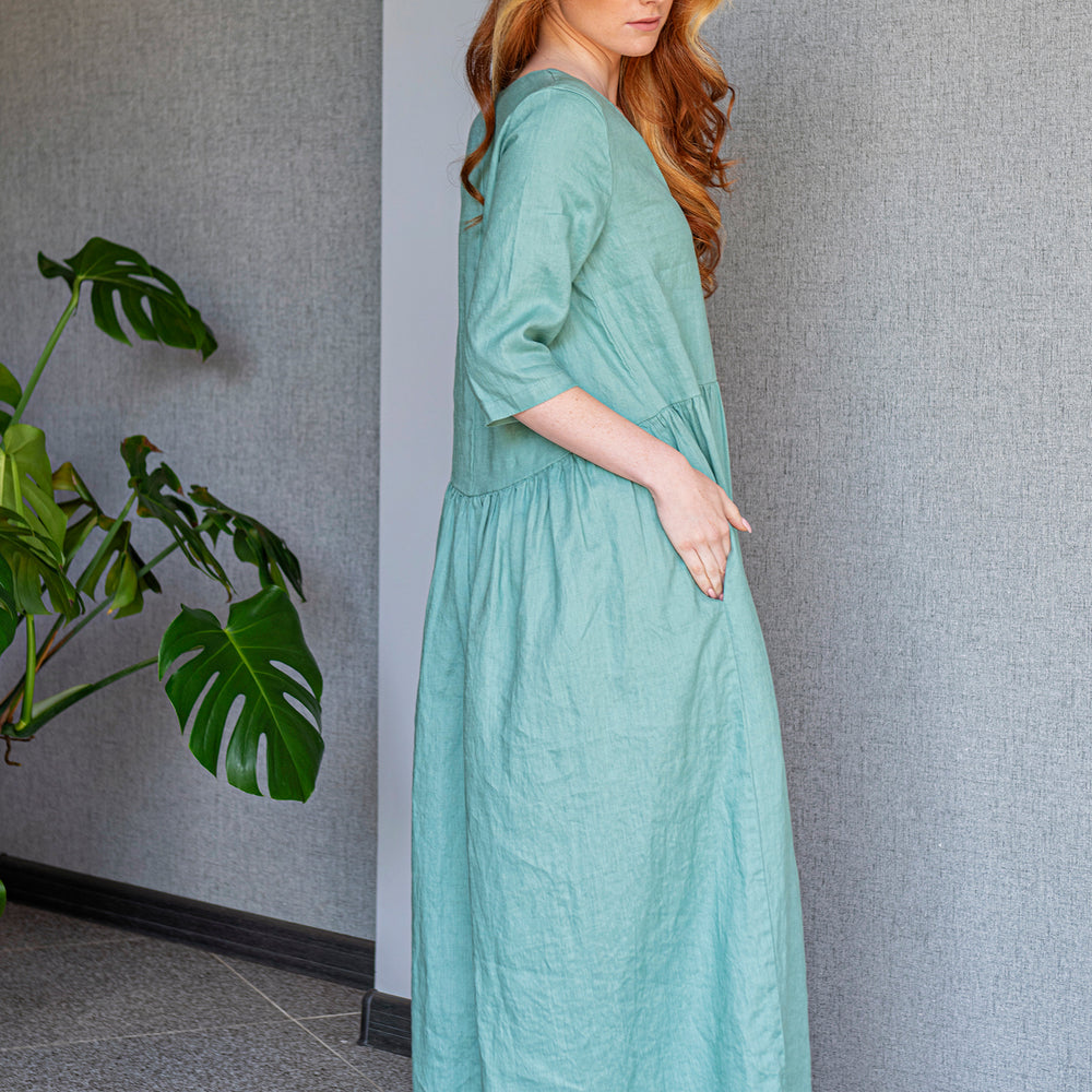 
                      
                        Effortless Linen Maxi Dress, VisibleArtShop
                      
                    