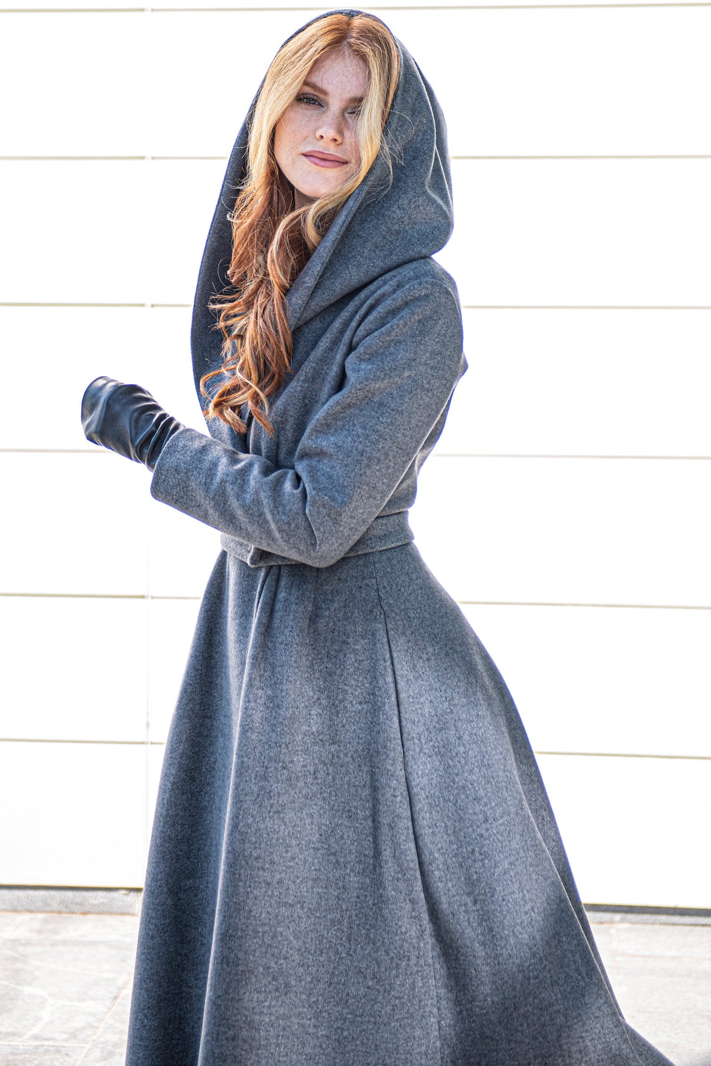 Winter Coated Dress Dress Ladies Flared Coat Warm Winter Coat
