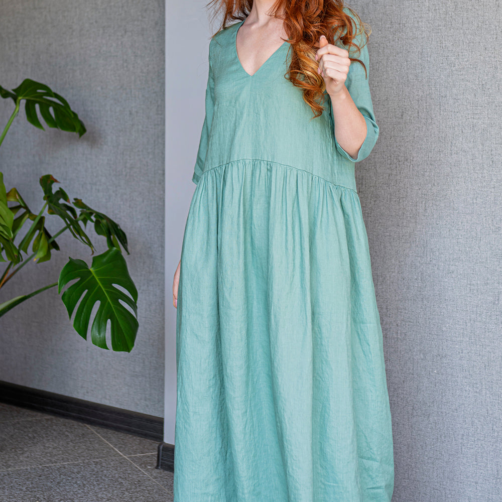
                      
                        Effortless Linen Maxi Dress, VisibleArtShop
                      
                    