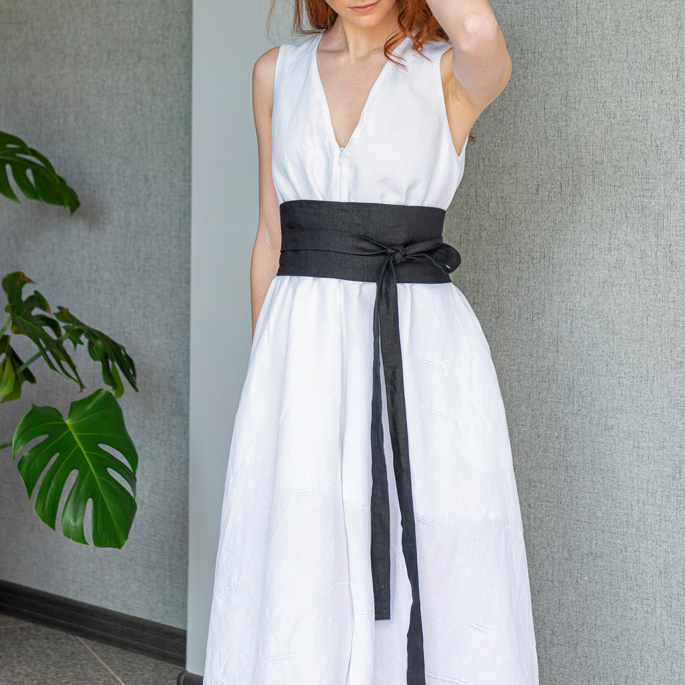 white dress belt Linen Obi Belt, Linen Dress Belt, Wide Linen Belt, Linen Waist Belt, Linen Wrap Belt, Linen Belt for Dress, Long Linen Belt, Boho Linen Belt, XS /