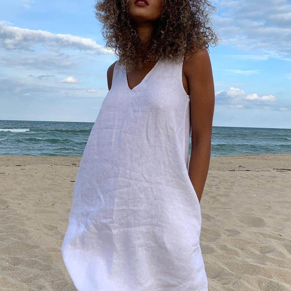 
                      
                        Short Linen Dress - VisibleArtShop
                      
                    