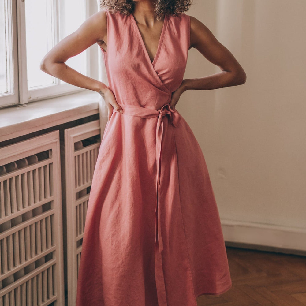 
                      
                        Sleeveless Linen Dress, VisibleArtShop
                      
                    