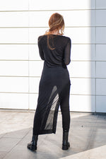 Sheer Knit Tunic Dress - VisibleArtShop