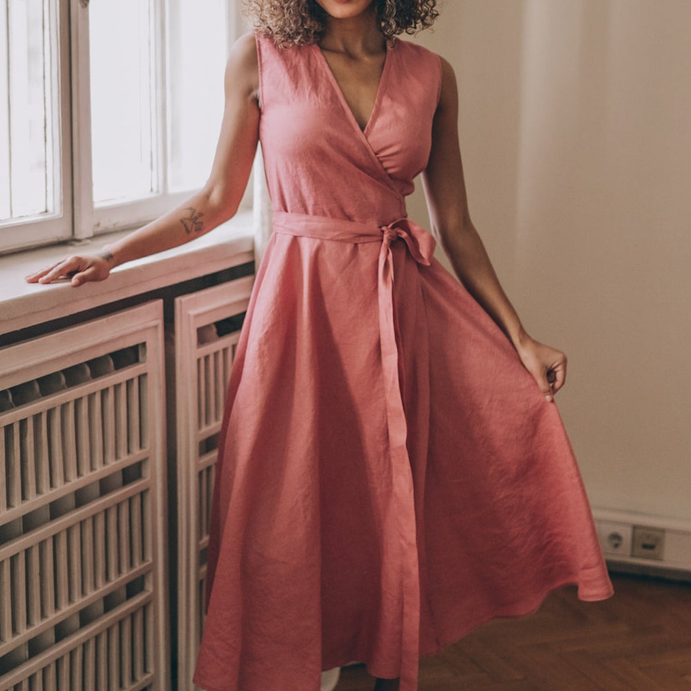 
                      
                        Sleeveless Linen Dress, VisibleArtShop
                      
                    
