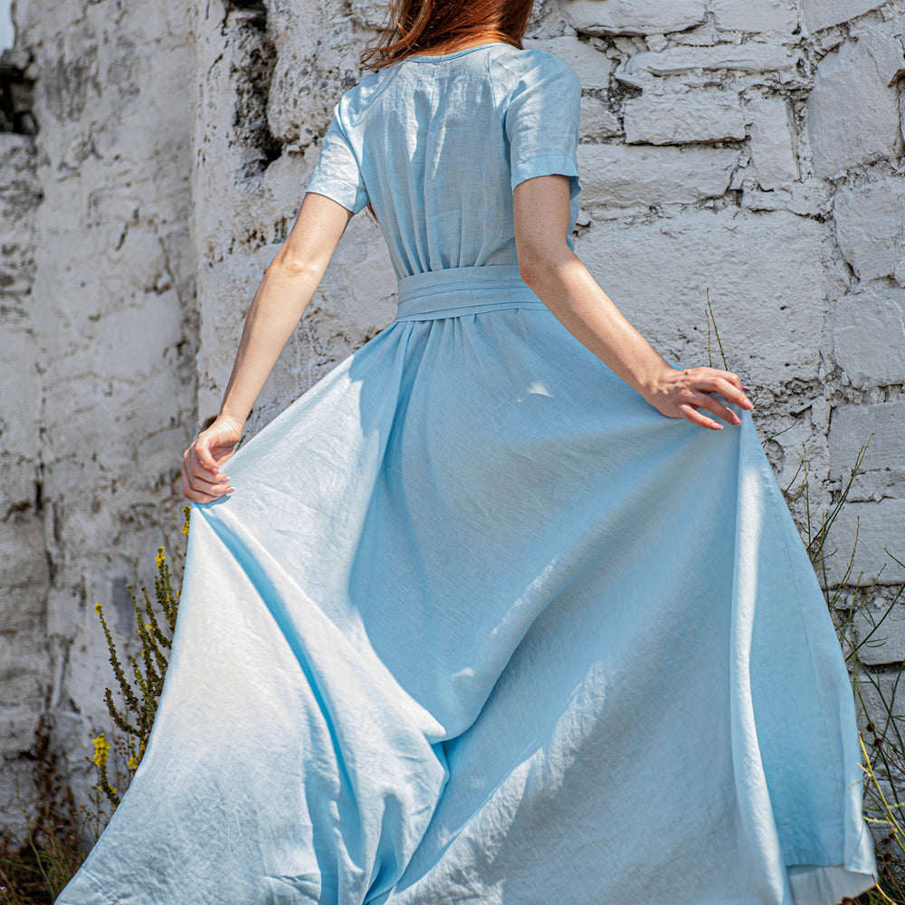 
                      
                        Linen Wrap Dress, VisibleArtShop
                      
                    