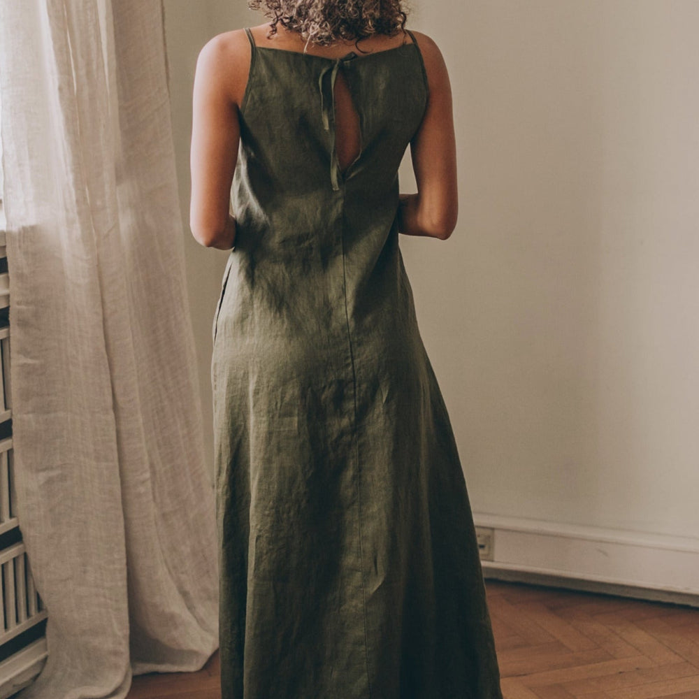 
                      
                        Sleeveless Linen Maxi Dress, VisibleArtShop
                      
                    