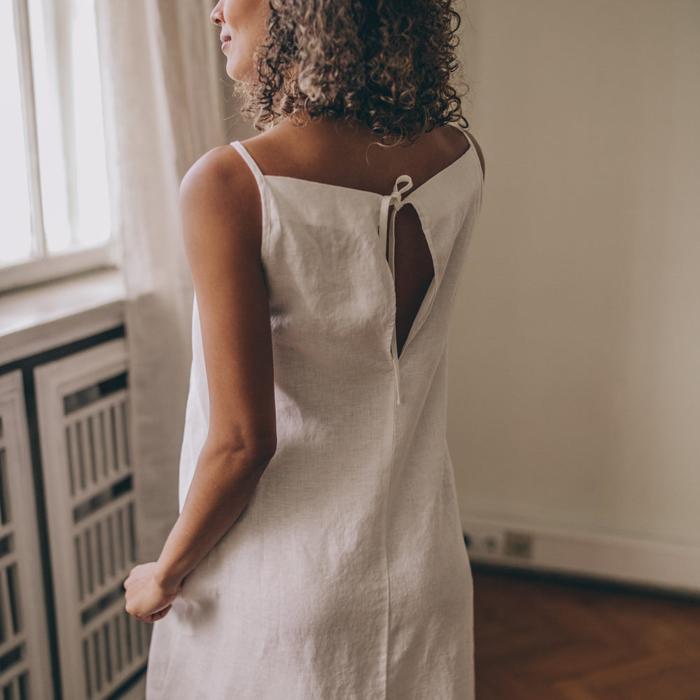 
                      
                        Sleeveless Linen Maxi Dress, VisibleArtShop
                      
                    