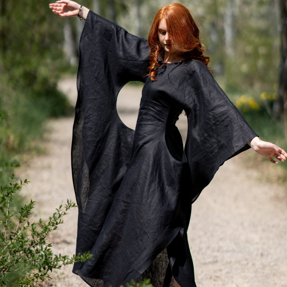 Long Linen Batwing Dress, Black Linen Dress, Linen Maxi Dress, Kimono Dress, Linen Dress, Black Maxi Dress, Linen Clothing, M / Moroccan Red Long Linen Batwing Dress, Black Linen Dress, Linen Maxi Dress, Kimono Dress, Linen Dress, Black Maxi Dress, Linen Clothing, M / Moroccan Red