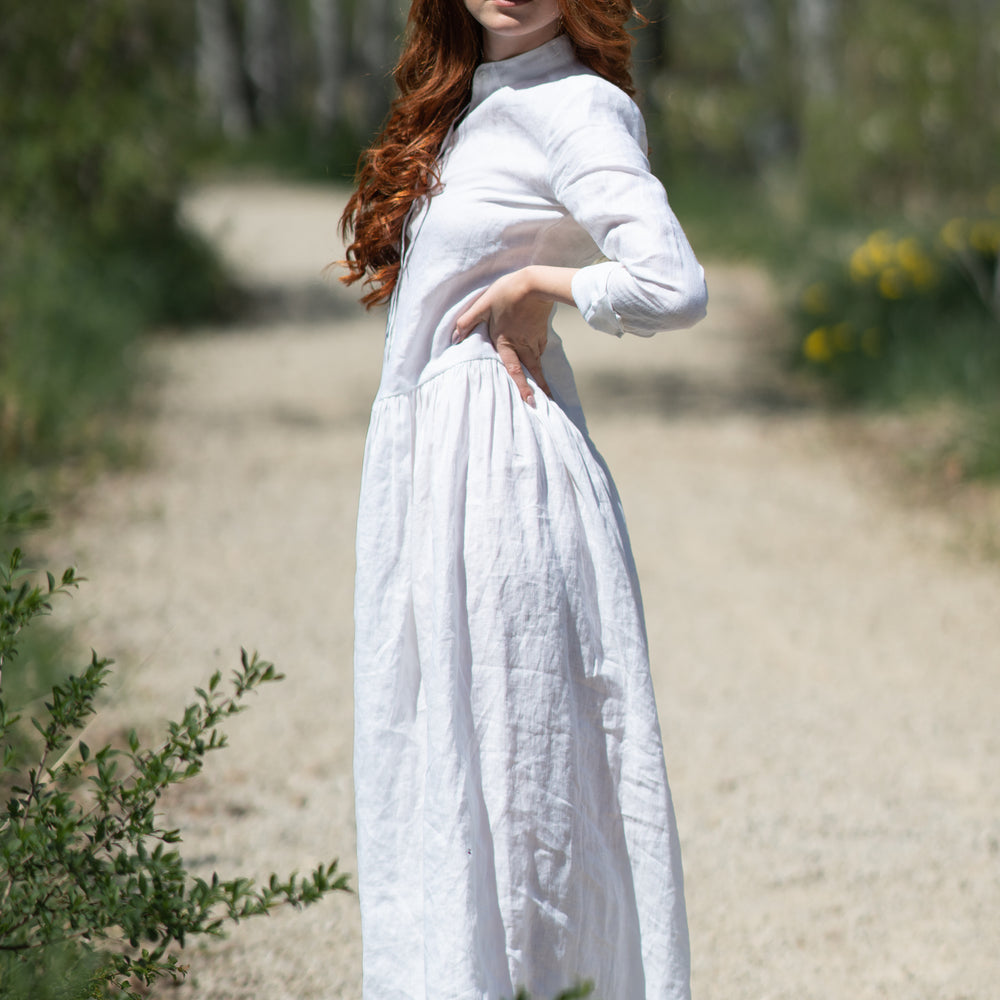 
                      
                        Button Down Linen Dress, VisibleArtShop
                      
                    