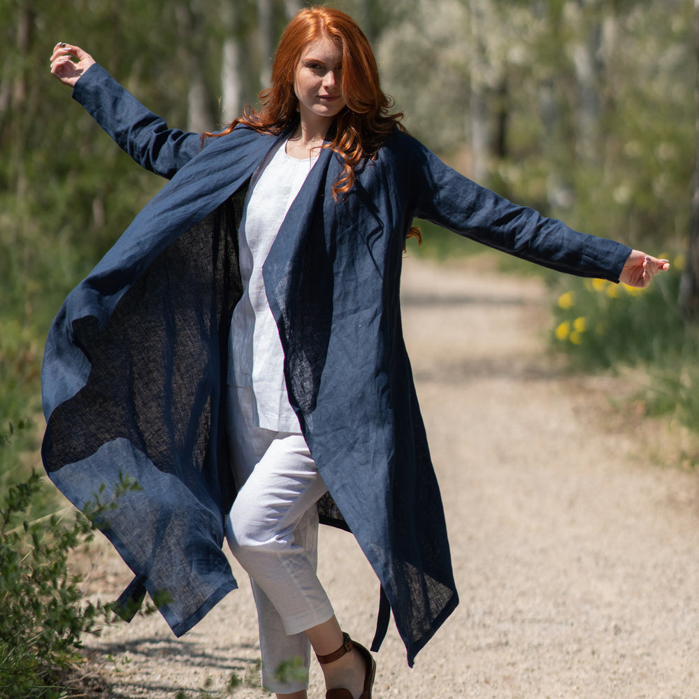 
                      
                        Asymmetrical Linen Cardigan, VisibleArtShop
                      
                    