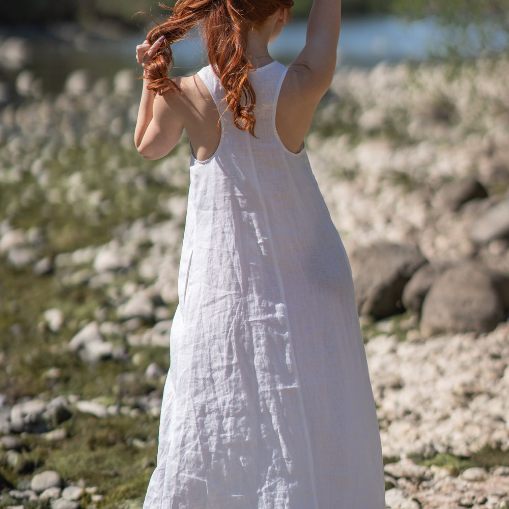 
                      
                        Minimalist Long Linen Dress, VisibleArtShop
                      
                    