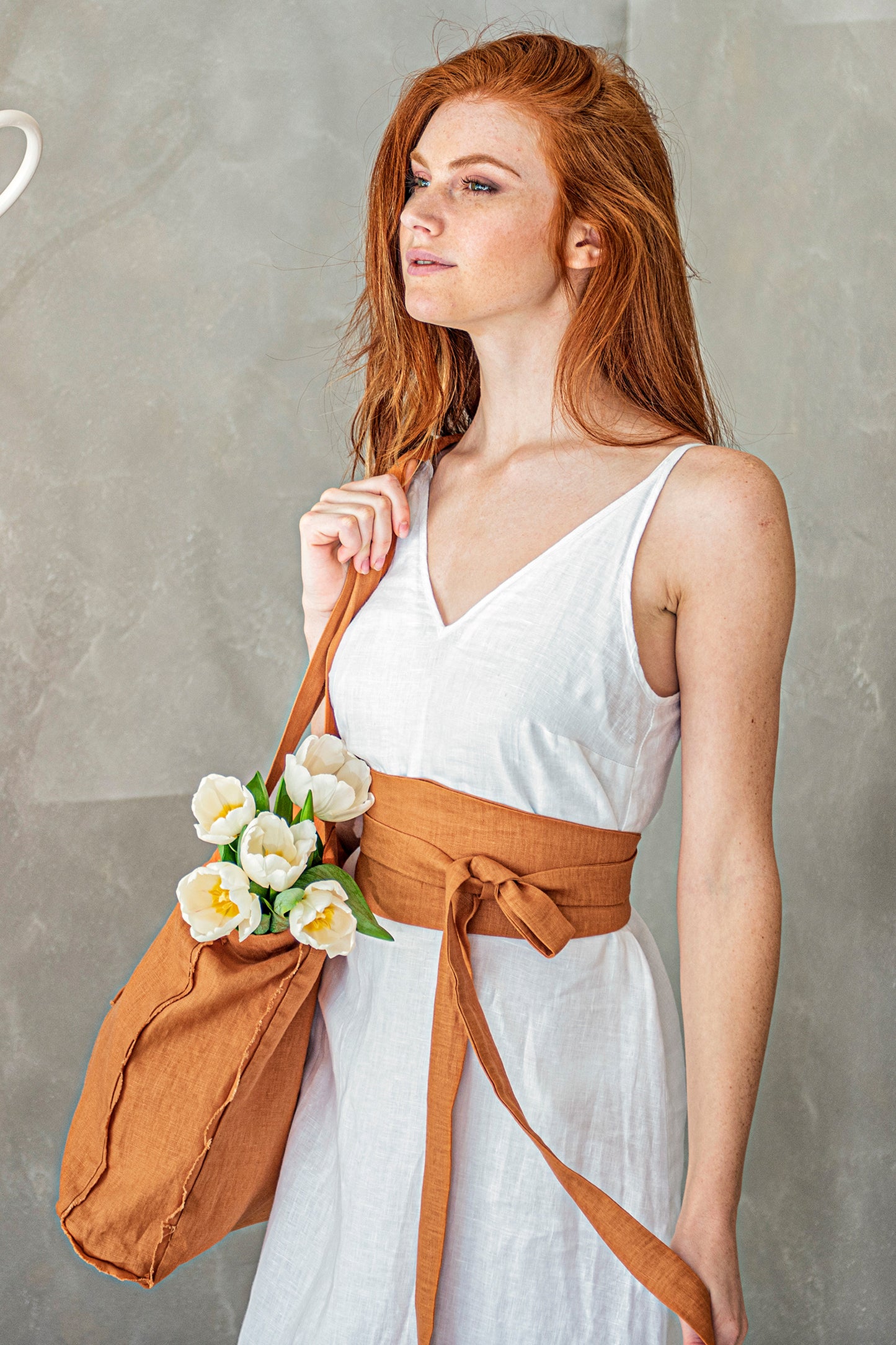 Linen Obi Belt, VisibleArtShop