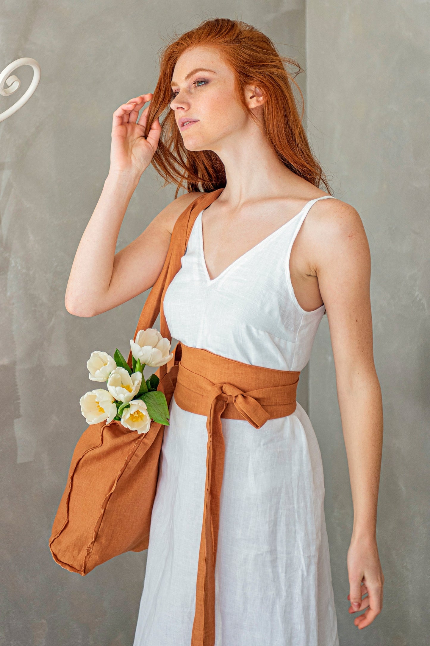 Linen Obi Belt, VisibleArtShop