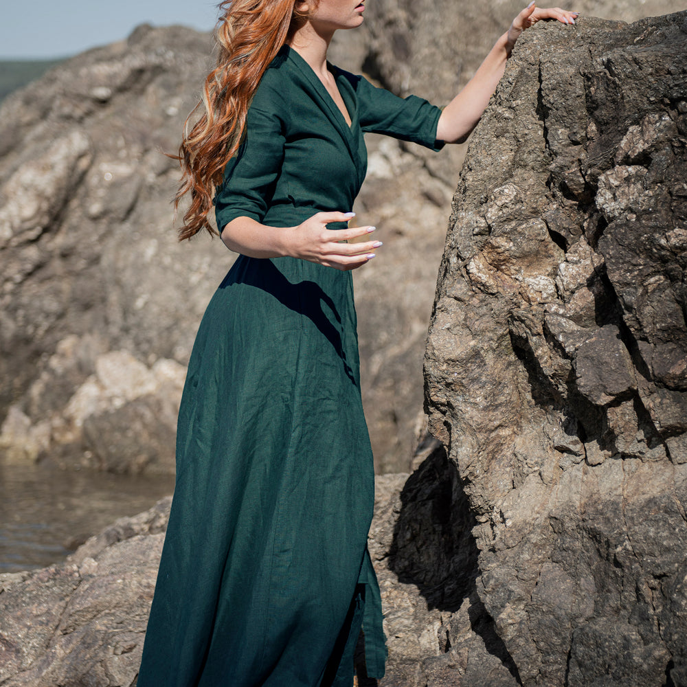 
                      
                        Linen Wrap Dress, VisibleArtShop
                      
                    