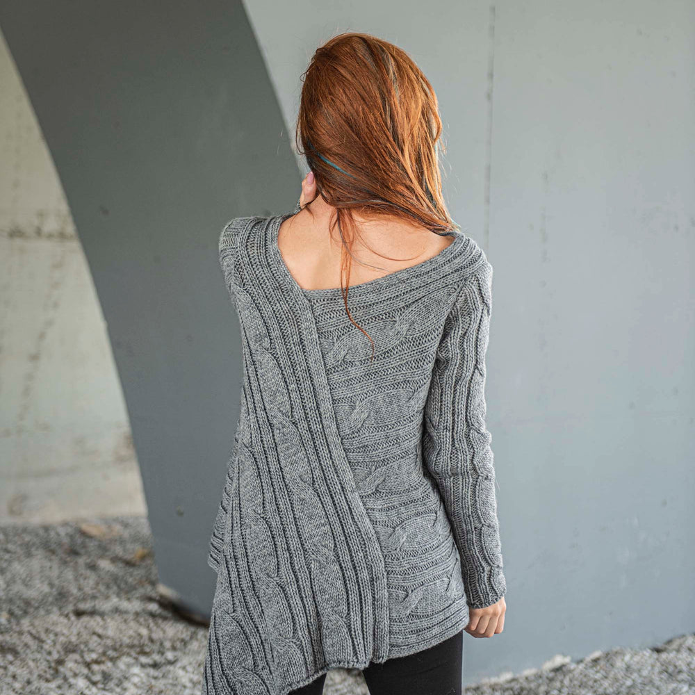 
                      
                        Asymmetric Knit Sweater, VisibleArtShop
                      
                    