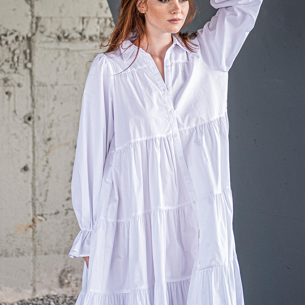 Cotton Shirt Dress - VisibleArtShop