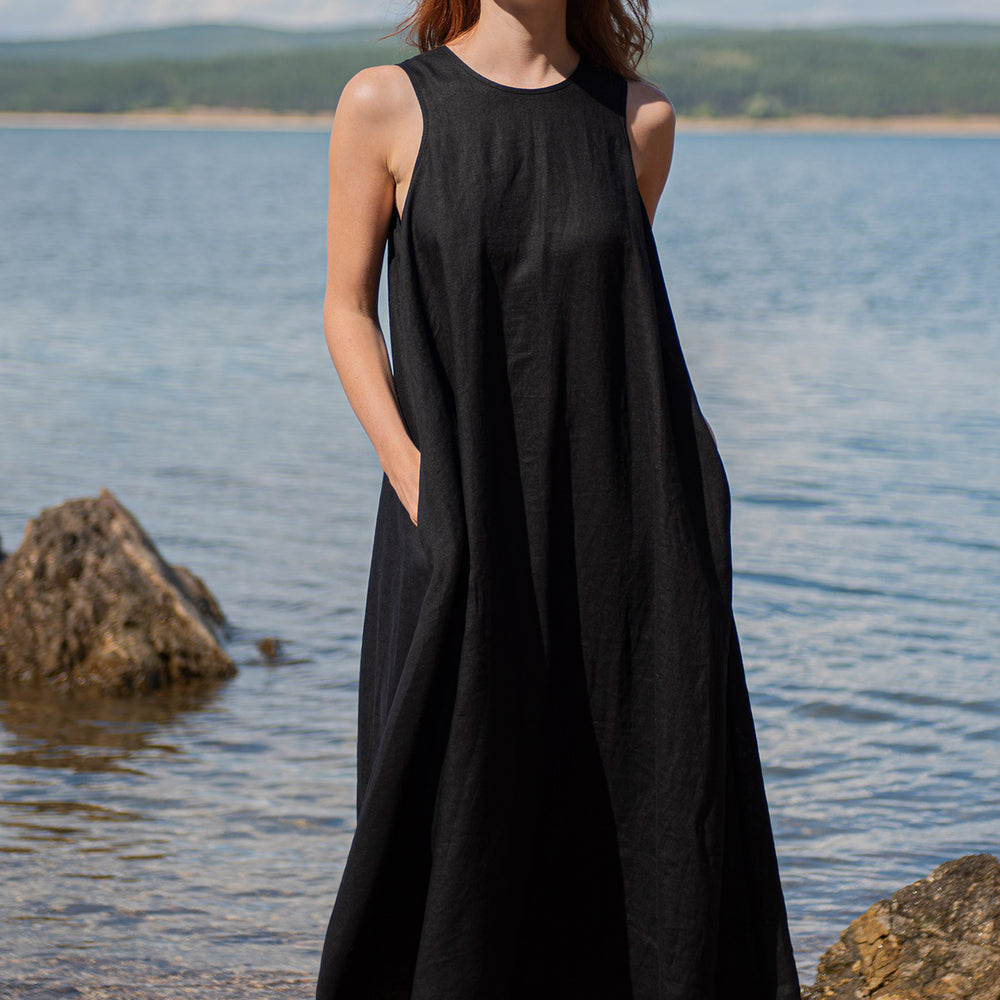
                      
                        Classic Linen Maxi Dress, VisibleArtShop
                      
                    