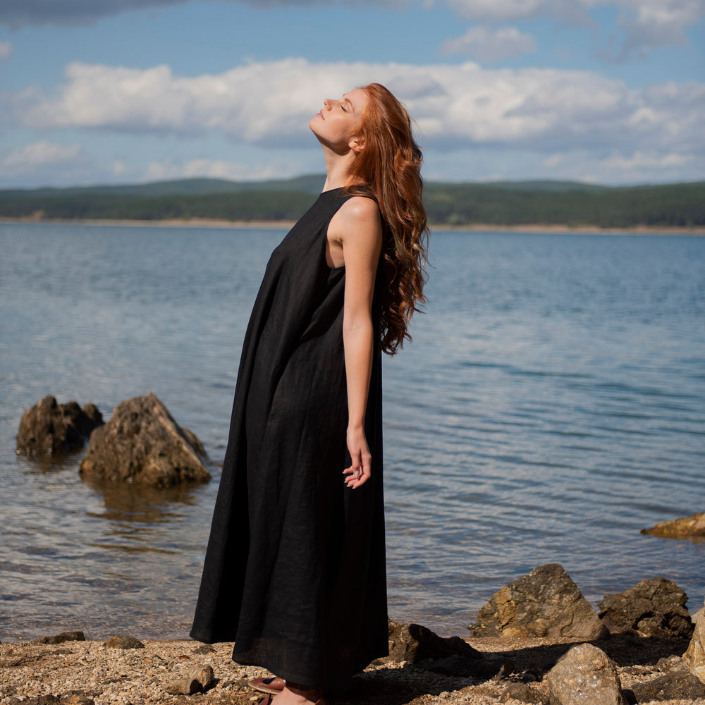 
                      
                        Classic Linen Maxi Dress, VisibleArtShop
                      
                    