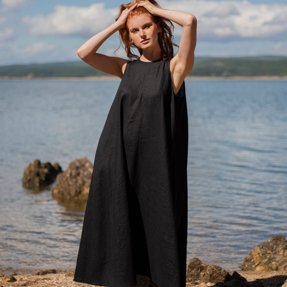 
                      
                        Classic Linen Maxi Dress, VisibleArtShop
                      
                    