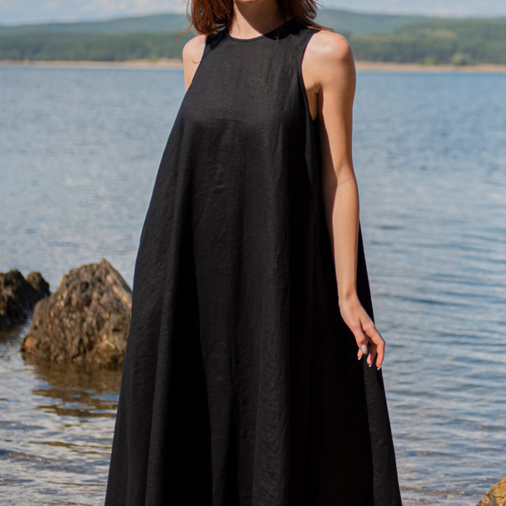 
                      
                        Classic Linen Maxi Dress, VisibleArtShop
                      
                    
